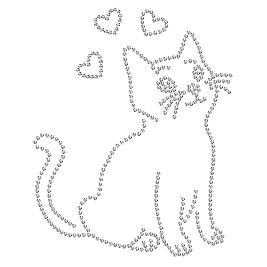 Cute Cat with Hearts